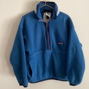 Patagonia Blue Retro Synchilla 1/4 Zip Pullover